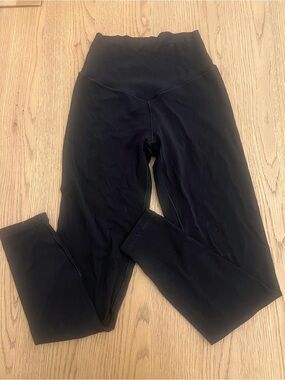 aerie Black 'OFFLINE' Active Top with Sun Logo